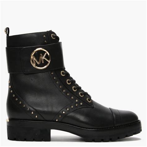 michael michael kors tatum leather combat boot|Michael Kors cowboy boots.